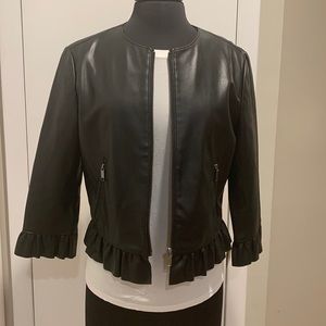 Zara faux leather jkt.